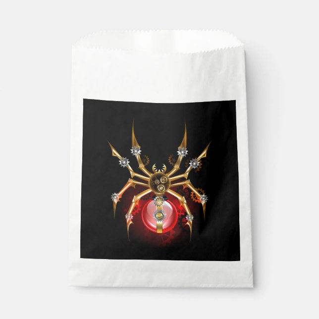 Sachets En Papier Araignée en vapeur noire (Devant)