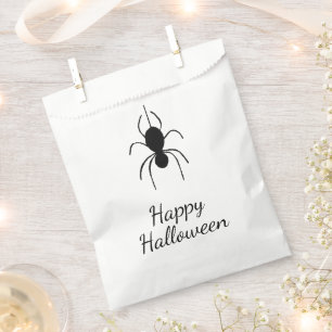 Sachets En Papier Araignée gothique Halloween Party Simple Noir Blan