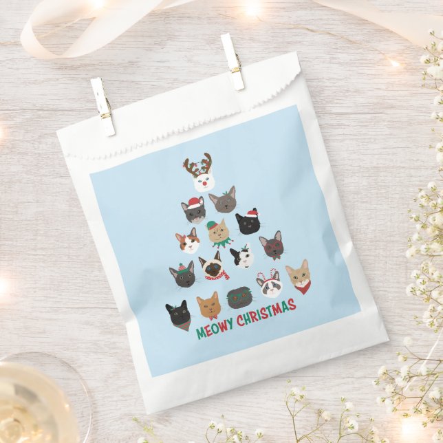 Sachets En Papier Arbre de Noël (Coupé)