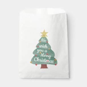 Sachets En Papier Arbre de Noël moderne Joyeux Noël