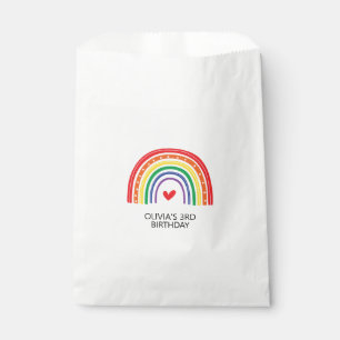 Sachets En Papier Arc-en-ciel et Coeurs Anniversaire Fête Favoriser 