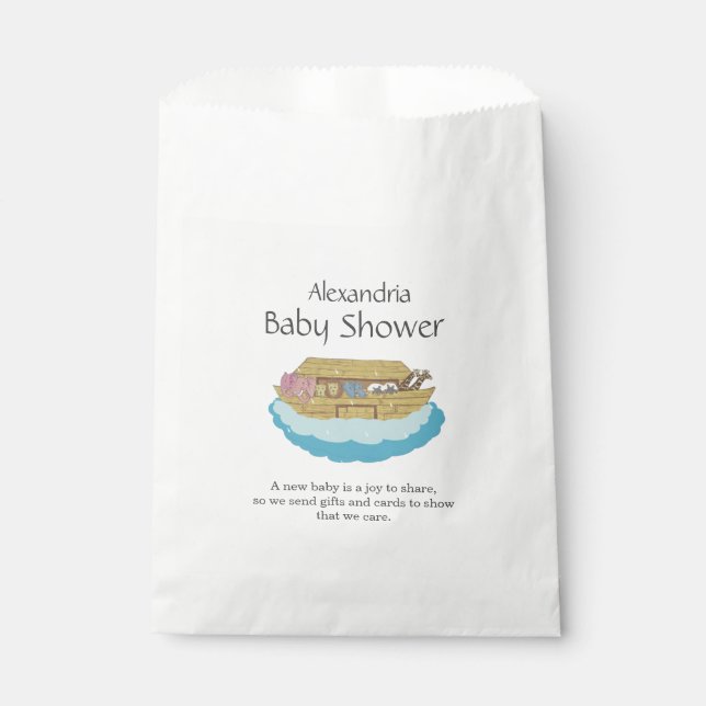 Sachets En Papier Arche de Baby shower neutre entre les sexes (Devant)