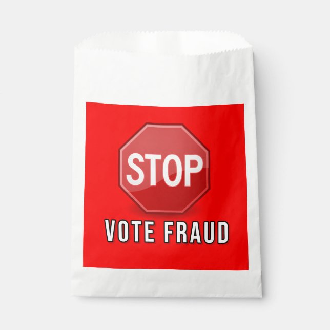 Sachets En Papier Arrêter la fraude électorale (Devant)
