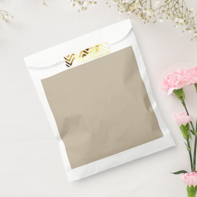 Sachets En Papier Arrière - plan beige clair doux - Design Mariage (Scellé)