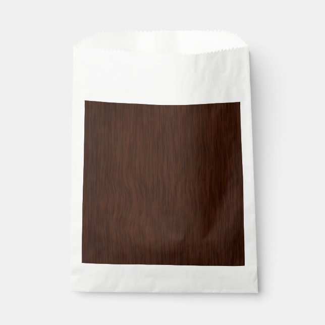 Sachets En Papier Arrière - plan en bois foncé (Devant)