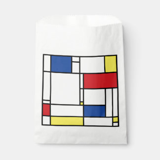 Sachets En Papier Art Moderne Géométrique Minimaliste De Stijl Mondr