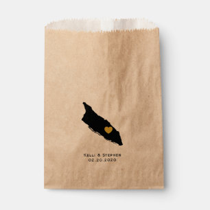 Sachets En Papier Aruba Wedding Favor Treat Sacks, Carte Cadeaux Sac