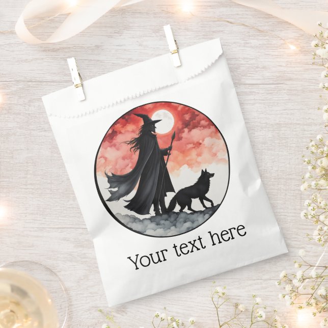 Sachets En Papier Assistant avec un loup - Halloween Fun 2 (Coupé)