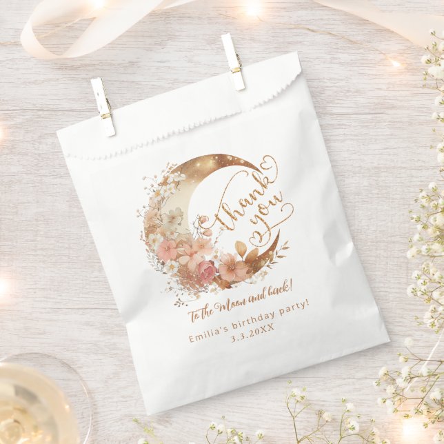 Sachets En Papier Au cours de la lune merci à la lune rêvée (Coupé)