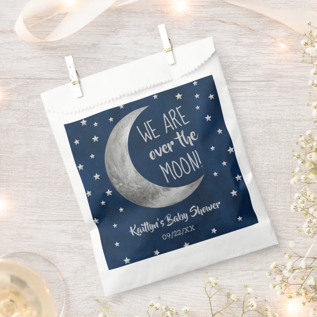 Sachets En Papier Au-Dessus De La Lune | BABY SHOWER (Coupé)