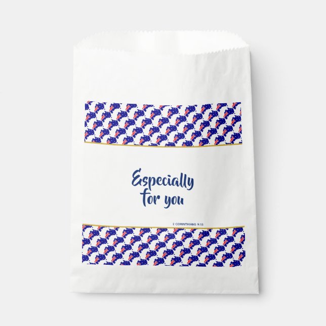 Sachets En Papier AUSTRALIE Spécialement Pour Vous Écriture Chrétien (Devant)