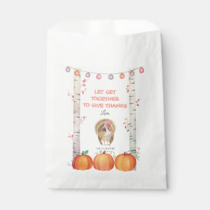 Sachets En Papier Automne Arbres Citrouille Turquie Thanksgiving Par