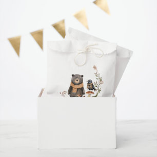 Sachets En Papier Automne mûre Baby shower forestier