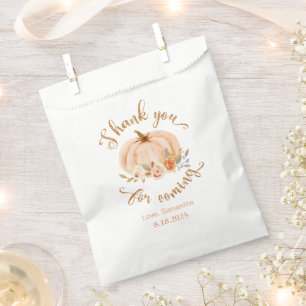 Sachets En Papier Automne petit citrouille anniversaire Merci de tra