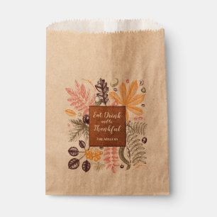 Sachets En Papier Automne Thanksgiving Botanical Party