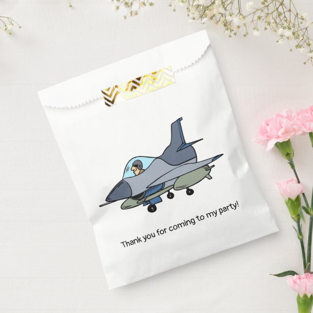 Sachets En Papier Avion de chasse militaire (Scellé)