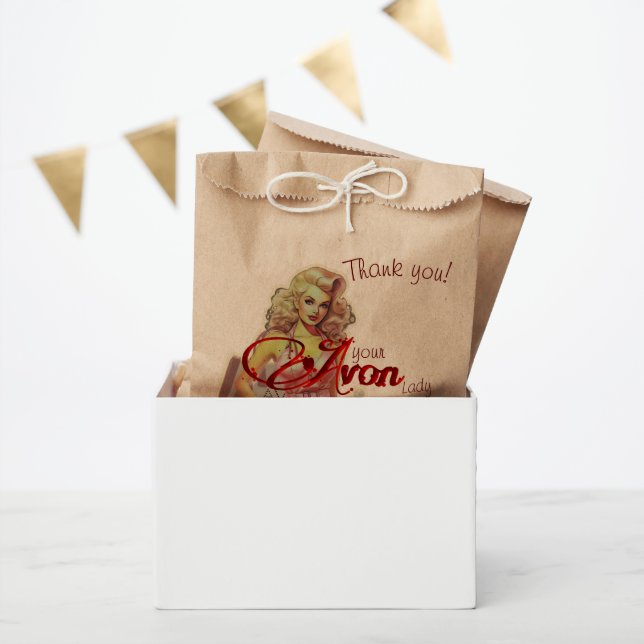 Sachets En Papier Avon Rétro Merci  (Fête)