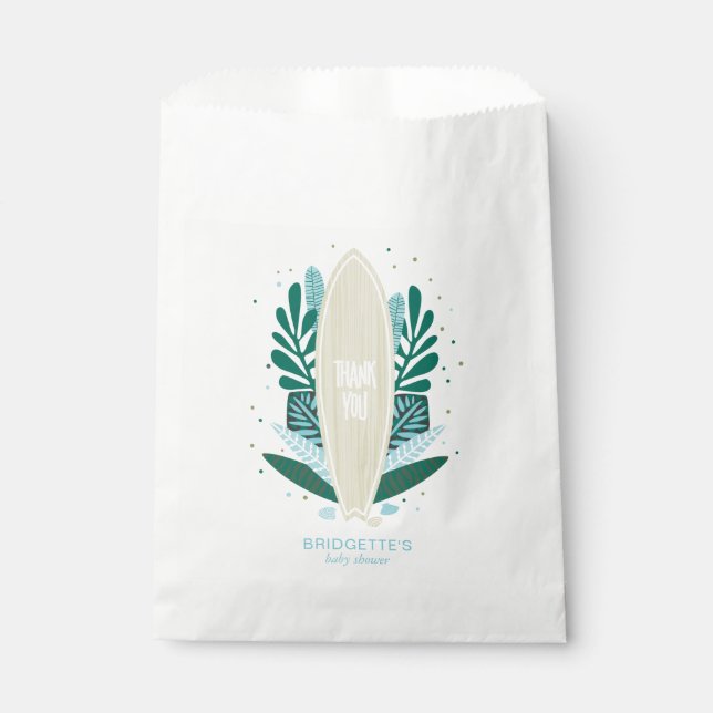 Sachets En Papier Baby Aqua Tropical À Bord (Devant)