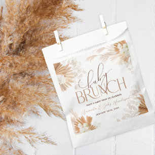 Sachets En Papier Baby Brunch Bébé Pampa Neutre Baby Shower