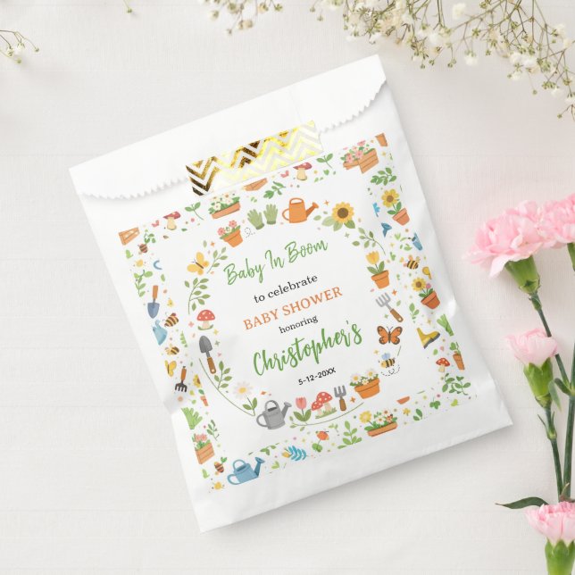 Sachets En Papier Baby in Bloom Garden Baby Shower | Cute Floral  (Scellé)