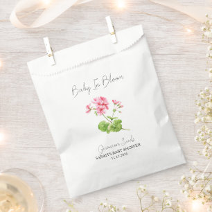 Sachets En Papier Baby In Bloom l Geranium Seeds Baby shower