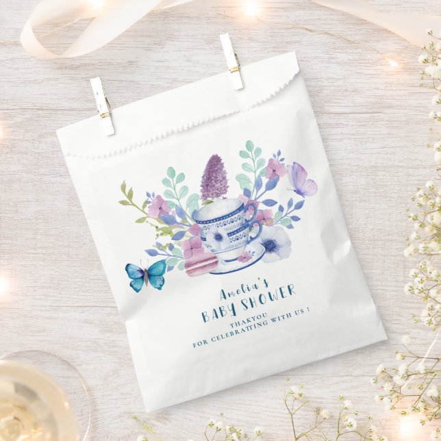 Sachets En Papier Baby prépare le Baby shower de fête du thé Merci (Coupé)
