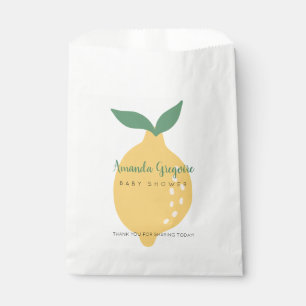 Sachets En Papier Baby shower à thème Citron jaune mignon