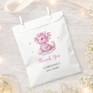 Sachets En Papier Baby Shower adorable dragon