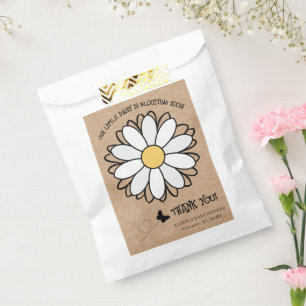 Sachets En Papier Baby shower artisanal minimaliste Dainty Daisy