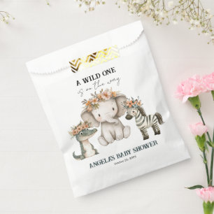 Sachets En Papier Baby shower Boho Safari