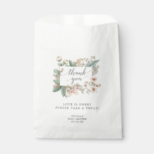 Sachets En Papier Baby shower botanique vintage Favoriser Sac