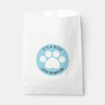 Baby shower - C'est un garçon - Thème Empreinte de