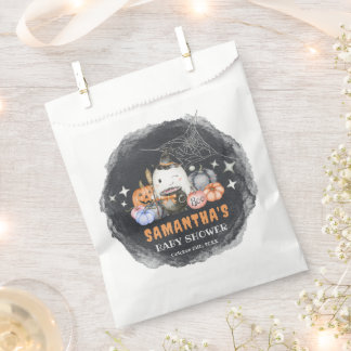 Sachets En Papier Baby shower Citrouille Halloween Little Boo person