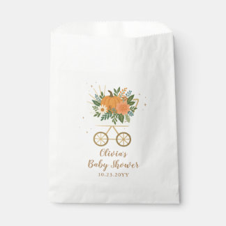 Sachets En Papier Baby Shower Citrouille Mignonne