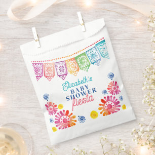 Sachets En Papier Baby shower coloré Baby shower mexicain Fiesta