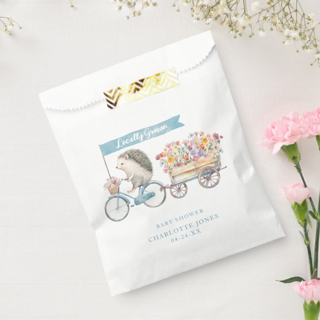 Sachets En Papier Baby shower cultivé localement Favor Sac - Floral  (Scellé)