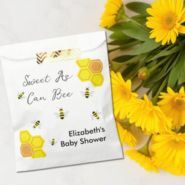 Sachets En Papier Baby shower d'abeilles (Créateur téléchargé)
