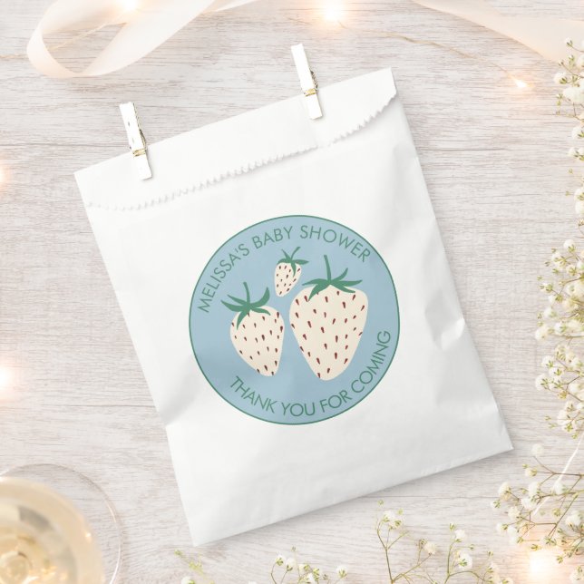 Sachets En Papier Baby shower d'ananas blanc mûr (Coupé)