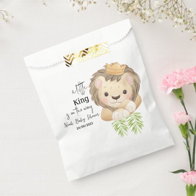 Sachets En Papier baby shower d'animaux safari bébé lion king (Scellé)