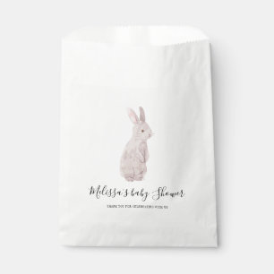 Sachets En Papier Baby shower de bois Chic Rabbit Personnalisé