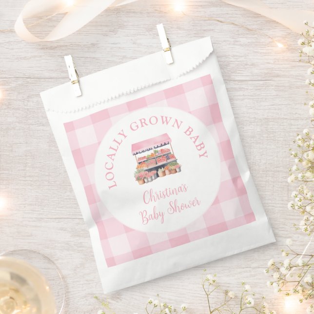 Sachets En Papier Baby shower de filles cultivées localement (Coupé)