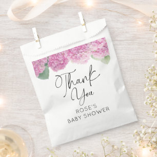 Sachets En Papier Baby shower de fleurs d'Hydrangea