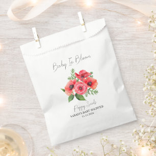 Sachets En Papier Baby shower de graines de pavot Bloom l