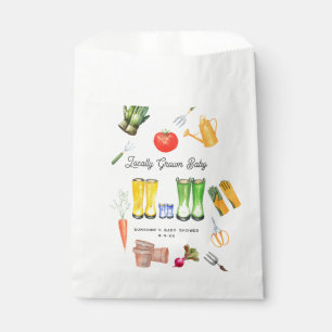 Sachets En Papier Baby shower de jardin Blue Boots cultivé localemen