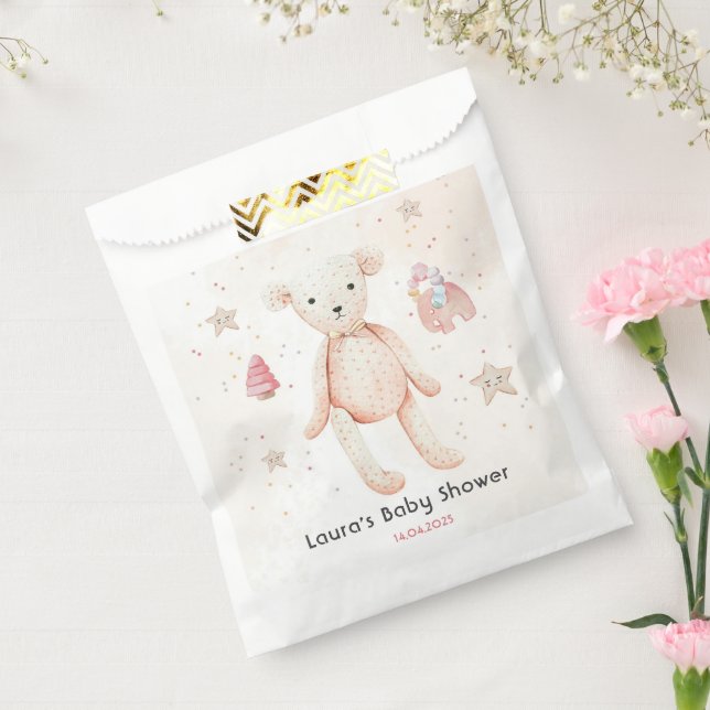 Sachets En Papier Baby shower de jouets pour bébé en aquarelle migno (Scellé)