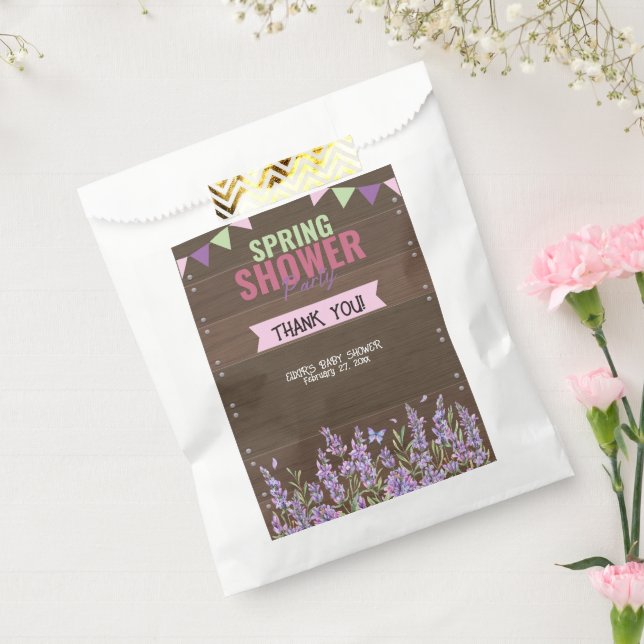 Sachets En Papier Baby shower de la fête de la douche de printemps d (Scellé)
