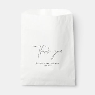 Sachets En Papier Baby shower de Merci minimaliste HARLOW