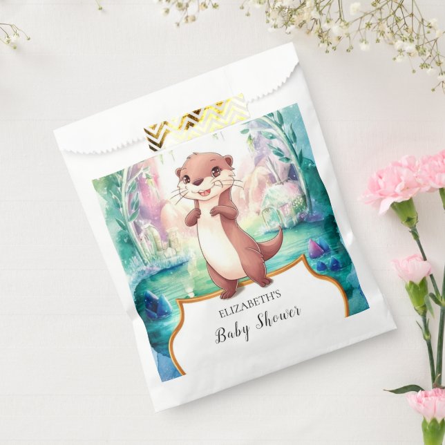 Sachets En Papier Baby shower de Otter Whimsical (Scellé)
