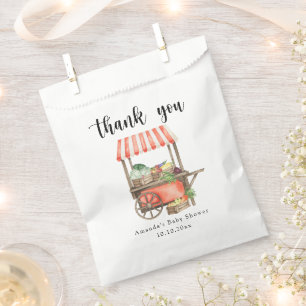 Sachets En Papier Baby shower de panier de marché pour bébés cultivé