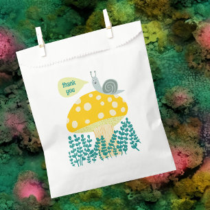 Sachets En Papier Baby shower de papillon mou aux champignons d'esca
